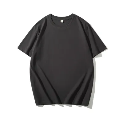 Men Fashion Solid Color Short Sleeve Loose T-Shirt