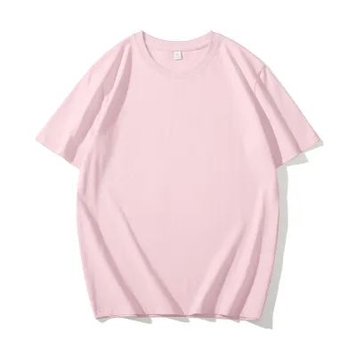 Men Fashion Solid Color Short Sleeve Loose T-Shirt