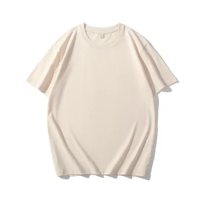 Men Fashion Solid Color Short Sleeve Loose T-Shirt