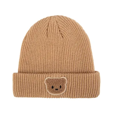Kids Fashion Casual Autumn Winter Warm Knitted Hat Cartoon Acrylic Dome Beanie