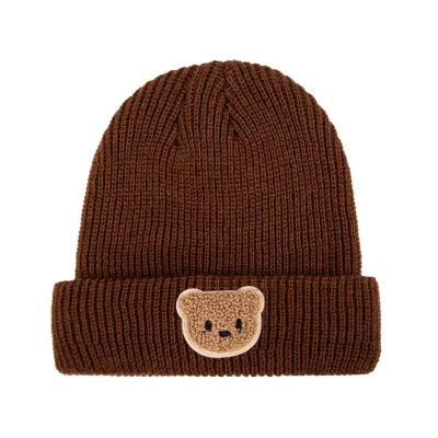 Kids Fashion Casual Autumn Winter Warm Knitted Hat Cartoon Acrylic Dome Beanie