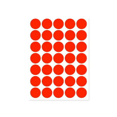 Fashion Simple Multicolour Dot Sticker Paper