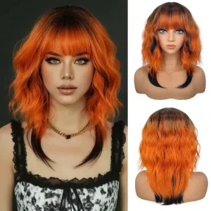Fashion Gradient Short Curly Exotic Beauty Wig
