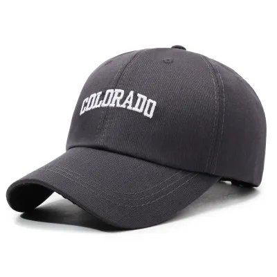 Simple Polyester Cotton Letter Embroidered Baseball Cap Fashion Commuter All-Match Elegant Minimalist