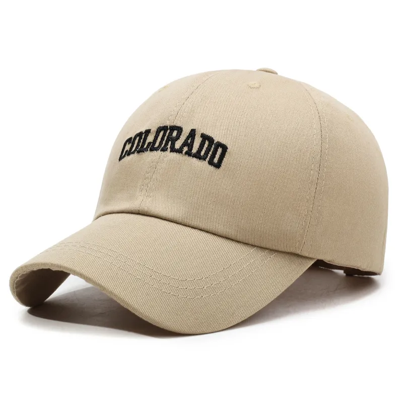Simple Polyester Cotton Letter Embroidered Baseball Cap Fashion Commuter All-Match Elegant Minimalist