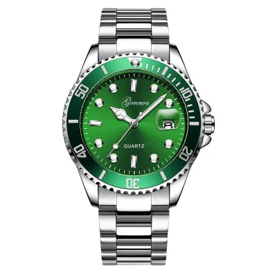 Men's Fashion Casual Calendar Steel Band Automatic Quartz Watch