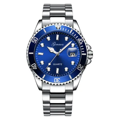 Men's Fashion Casual Calendar Steel Band Automatic Quartz Watch