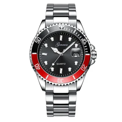 Men's Fashion Casual Calendar Steel Band Automatic Quartz Watch