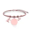 Rose Gold (Snake Bone Bracelet) 25Mm Round 2025 Graduation Cap