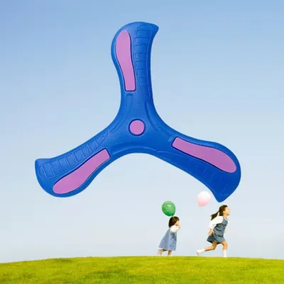 Kids Soft Rubber EVA Three Leaf Boomerang Outdoor Flying Toy