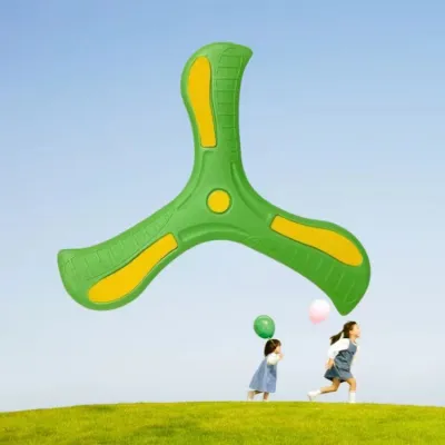 Kids Soft Rubber EVA Three Leaf Boomerang Outdoor Flying Toy