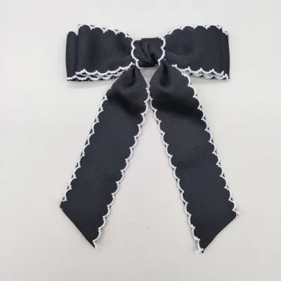 Kids Girls' Fashion Cute Ribbon Hairpin 2pcs-Pack Duckbill Clip
