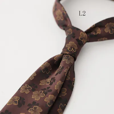 Men's Fashion Retro 8cm Striped Polyester Tie