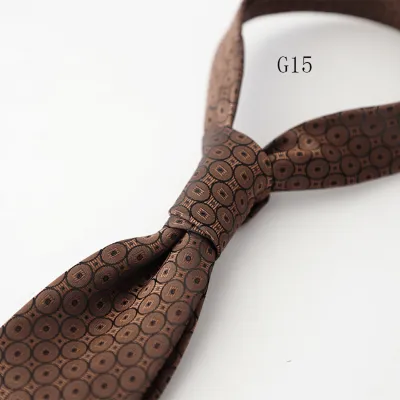 Men's Fashion Retro 8cm Striped Polyester Tie