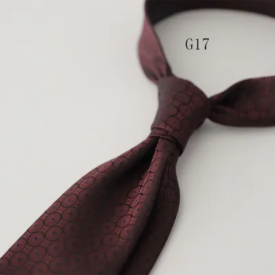 Men's Fashion Retro 8cm Striped Polyester Tie