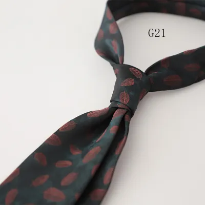 Men's Fashion Retro 8cm Striped Polyester Tie