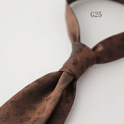 Men's Fashion Retro 8cm Striped Polyester Tie