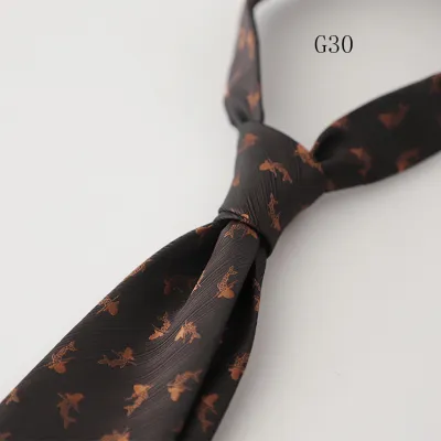 Men's Fashion Retro 8cm Striped Polyester Tie