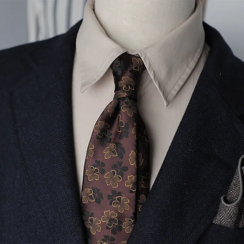 Men's Fashion Retro 8cm Striped Polyester Tie
