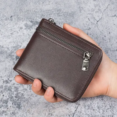 Men's Retro Large Capacity Multi Card Coin PU Wallet