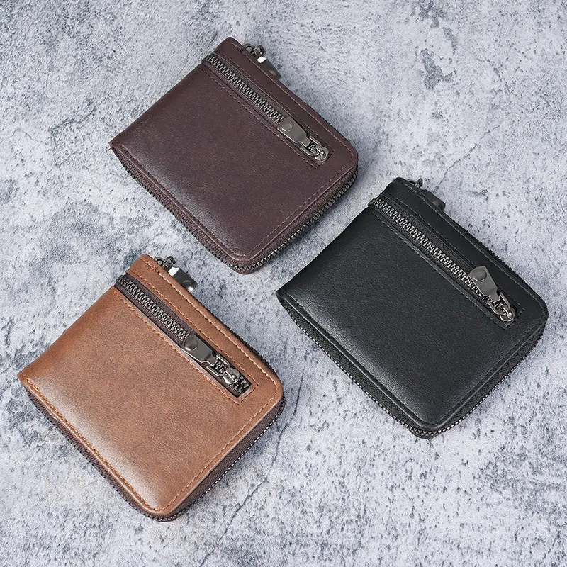 Men's Retro Large Capacity Multi Card Coin PU Wallet