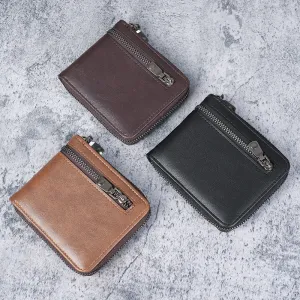 Men's Retro Large Capacity Multi Card Coin PU Wallet