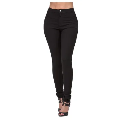 Women Fashion Sexy Solid Color Slim-Fit Stretch Denim Jeans