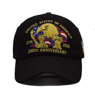 Fashion Casual US 250th Anniversary Embroidery Baseball Cap