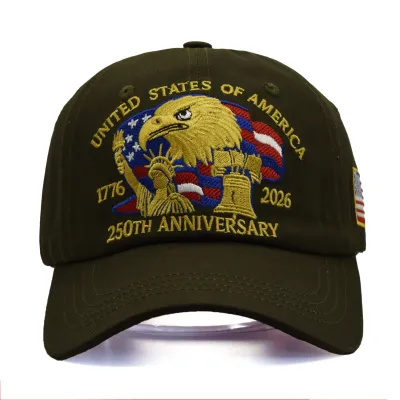 Fashion Casual US 250th Anniversary Embroidery Baseball Cap