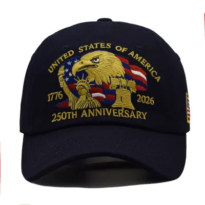Fashion Casual US 250th Anniversary Embroidery Baseball Cap