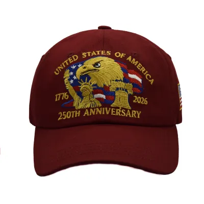 Fashion Casual US 250th Anniversary Embroidery Baseball Cap