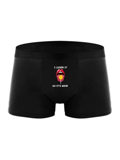Men's Fashion Valentine's Day Printed Thin Mid-Waist Underpants Polyester