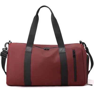 Fashion Casual Solid Color Large Capacity Travel Fitness Duffle Bags Unisex