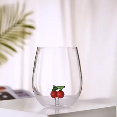Fashion Cute Christmas Three-Dimensional High Boron Silicon Glass Cup