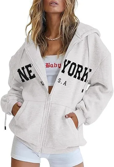 Mama Printed Women Zip-Up Hoodie