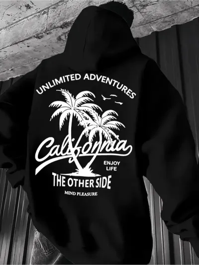 Women Coconut-Print Casual Pullover Hoodie