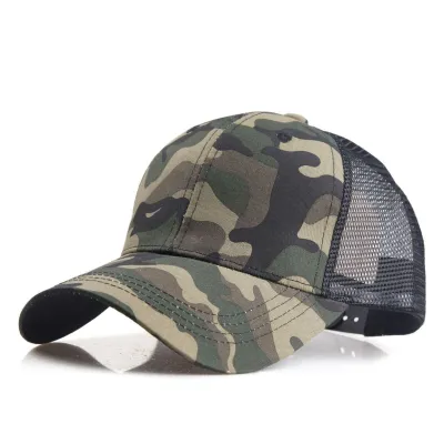 Men Fashion Casual Camouflage Mesh Baseball Cap