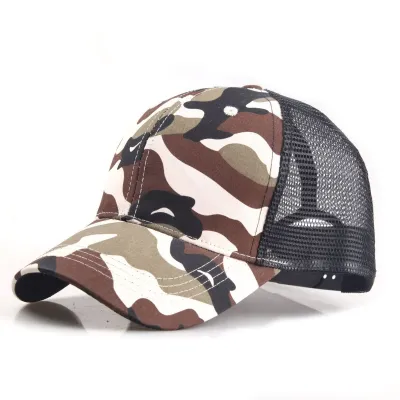 Men Fashion Casual Camouflage Mesh Baseball Cap
