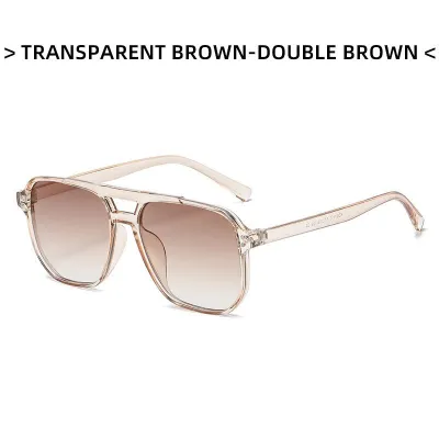 Fashion Simple Double Beam Goggles Sunglasses