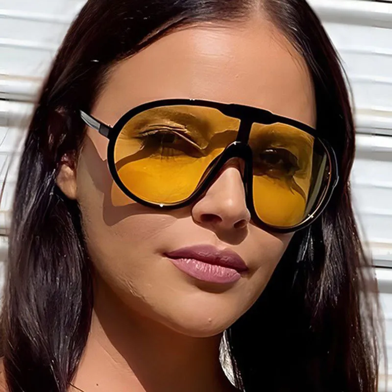 Fashion Large Frame Windproof Sunglasses