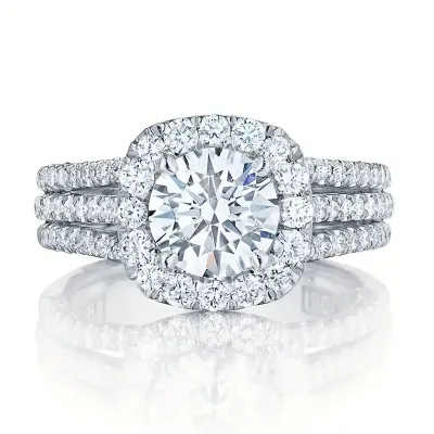 Women Fashion Simple Solid Color Rhinestone Geometry Ring Copper