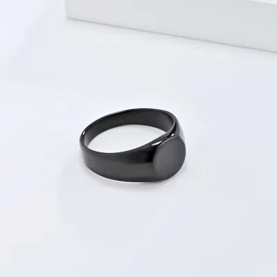 Fashion Simple Round Smooth Stainless Steel Rings