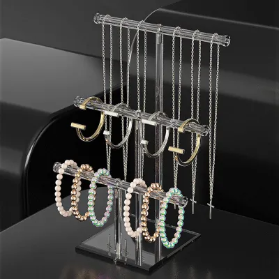 Fashion Acrylic Transparent Detachable Bracelet Jewelry Display Stand