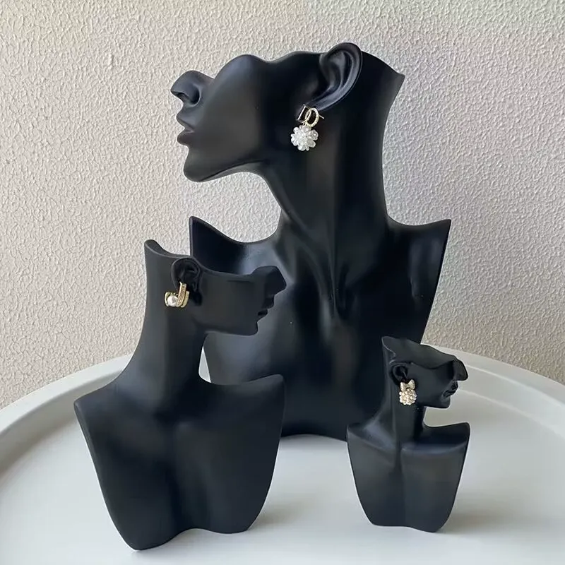 Fashion Solid Resin Portrait Necklace Display Stand 3pcs/Set