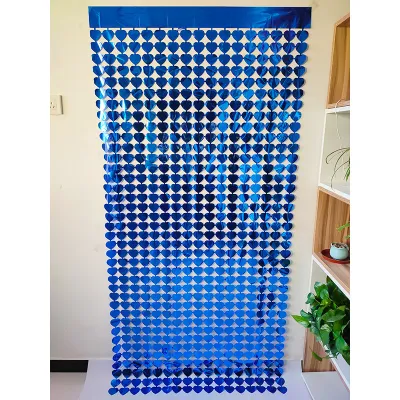 Valentine's Day Square Rain Curtain Red Love Heart Romantic Party Decoration