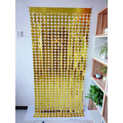 Valentine's Day Square Rain Curtain Red Love Heart Romantic Party Decoration