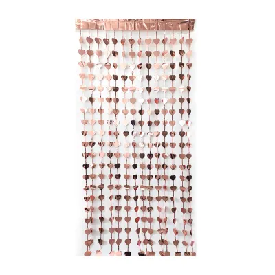 Valentine's Day Square Rain Curtain Red Love Heart Romantic Party Decoration