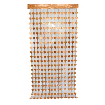 Valentine's Day Square Rain Curtain Red Love Heart Romantic Party Decoration