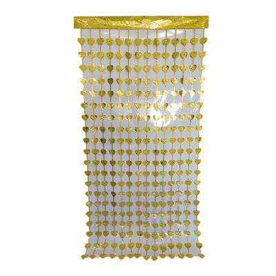 Valentine's Day Square Rain Curtain Red Love Heart Romantic Party Decoration