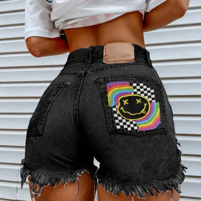 Street Fashion Women Ripped Denim Shorts